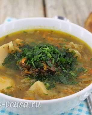 Борщ с говядиной