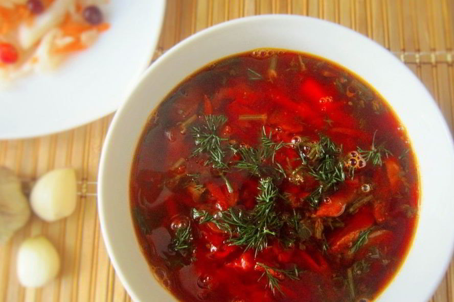 Рецепт борща с грибами и квашеной капустой