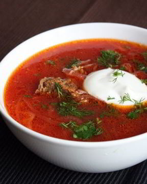 Борщ с квашеной капустой