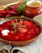 Борщ с тушенкой