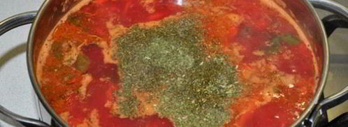 борщ со свекольной ботвой. Шаг 14