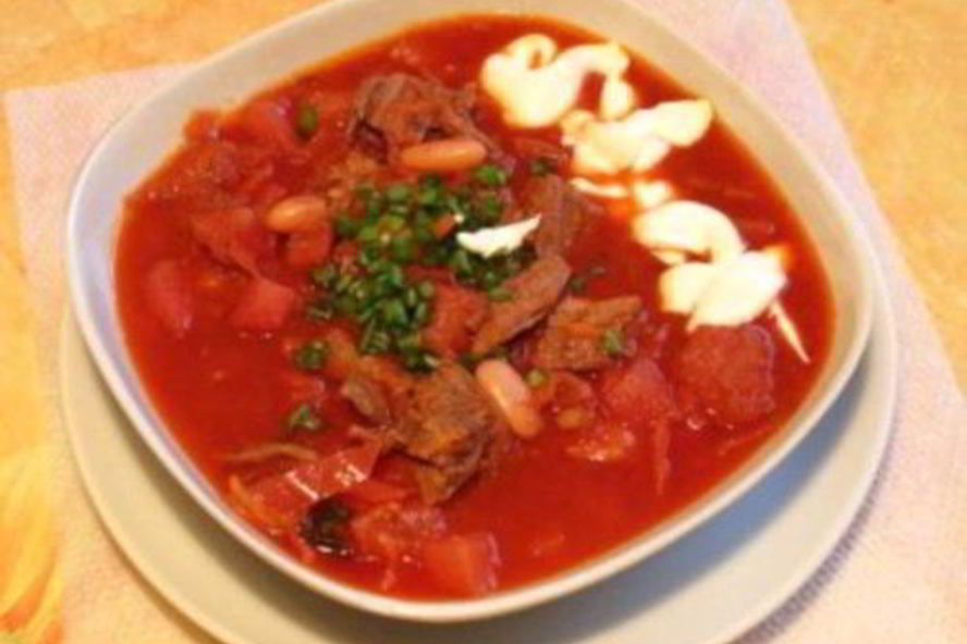 Рецепт борща со свининой по-житомирски
