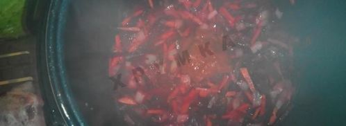 борщ со свининой в мультиварке. Шаг 5