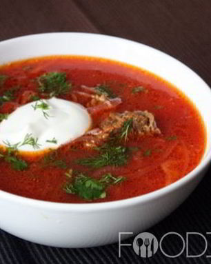 Борщ со свининой