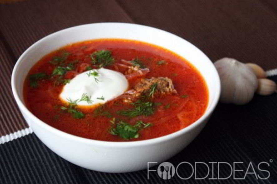 Рецепт борща со свининой