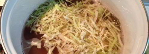 борщ украинский постный. Шаг 10