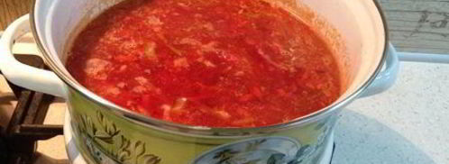 борщ украинский постный. Шаг 11