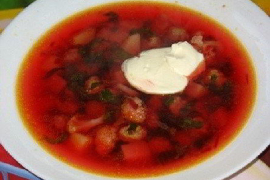 Рецепт летнего борща с цветной капустой