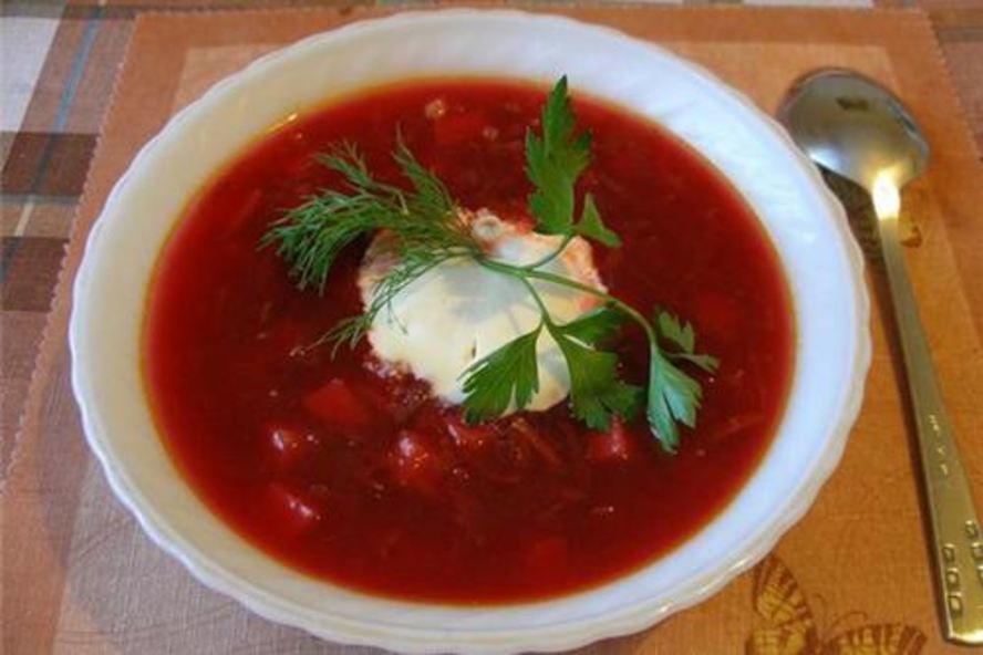 Рецепт постного борща без зажарки в мультиварке