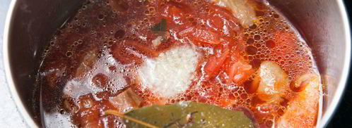 постный борщ с белыми грибами и фасолью. Шаг 10