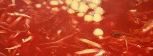 постный борщ с нутом без картофеля. Шаг 7