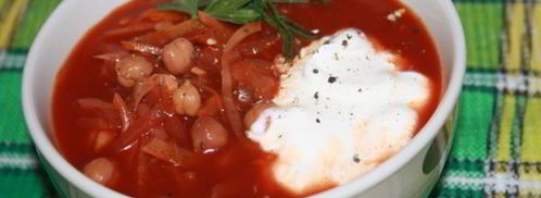 постный борщ с нутом без картофеля. Шаг 9