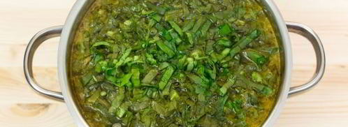 постный зеленый борщ. Шаг 8