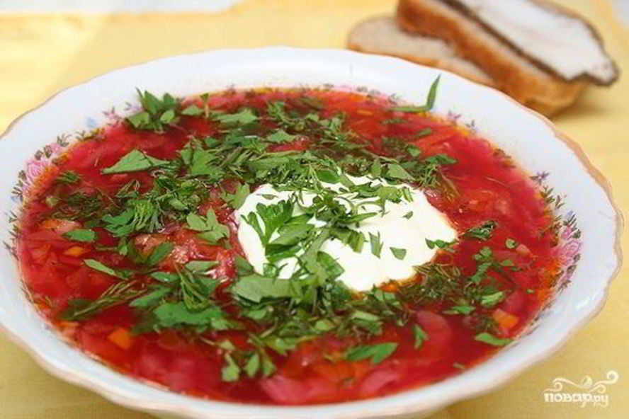 Рецепт закатки борща на зиму