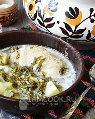 Зеленый борщ в мультиварке