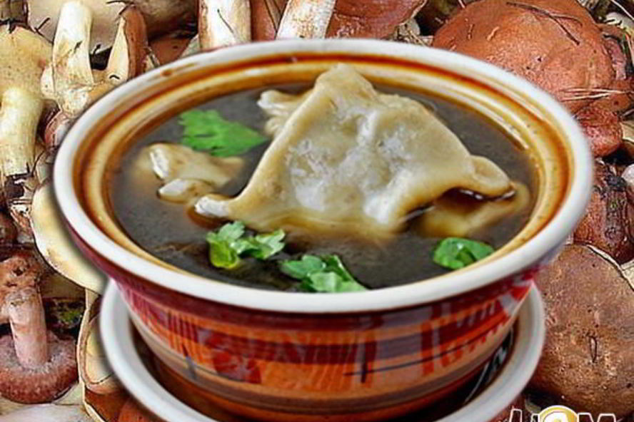 Рецепт бульона с грибными ушками