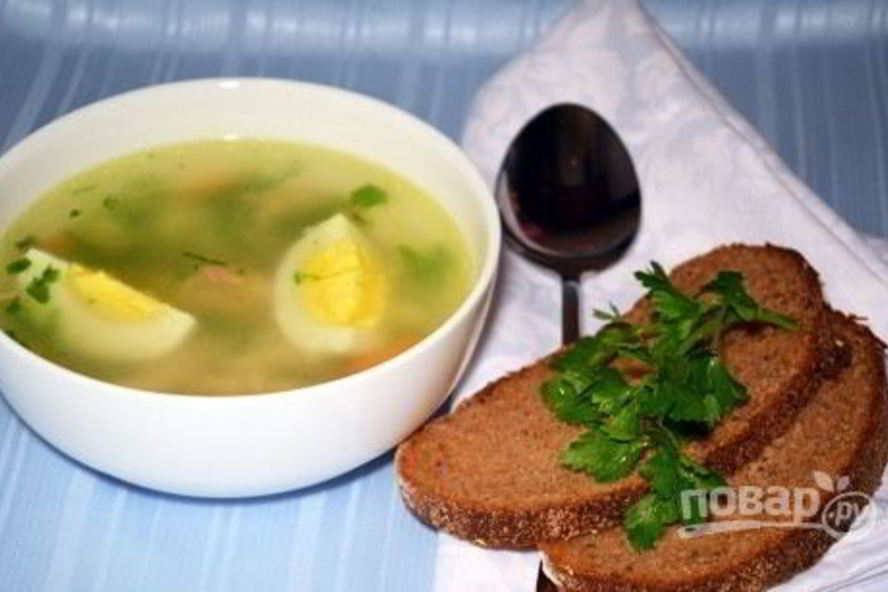 Рецепт бульона с яйцом