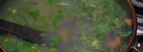 бульон с яйцом. Шаг 6