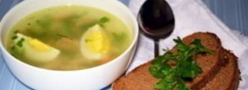 бульон с яйцом. Шаг 8