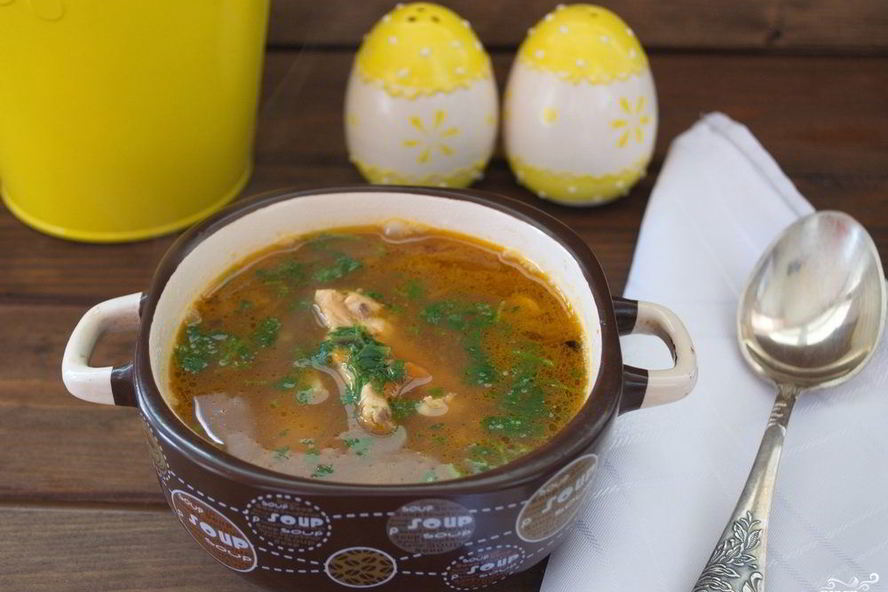 Рецепт диетического супа на курином бульоне