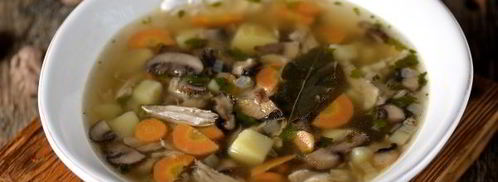 грибной суп на курином бульоне. Шаг 14