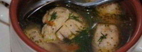 куриный бульон с клецками из сушек. Шаг 5