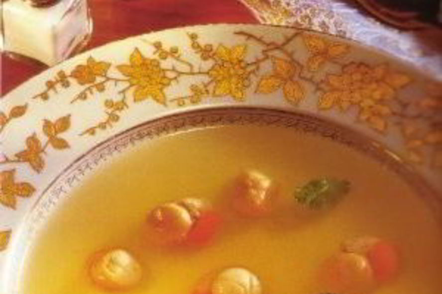 Рецепт морских гребешков в чесночном бульоне