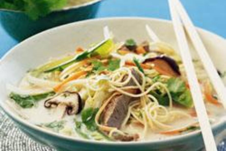 Рецепт тайского говяжьего бульона с лапшой