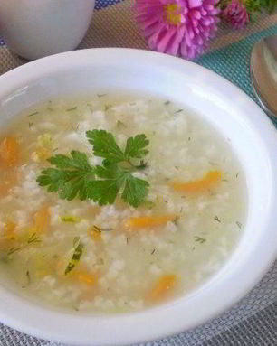 Диетический суп из кабачков