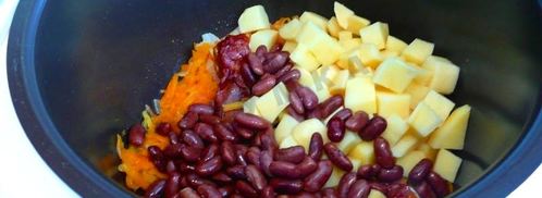 фасолевый суп в мультиварке. Шаг 7