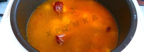 фасолевый суп в мультиварке. Шаг 8