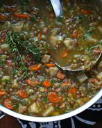 Французский суп из чечевицы