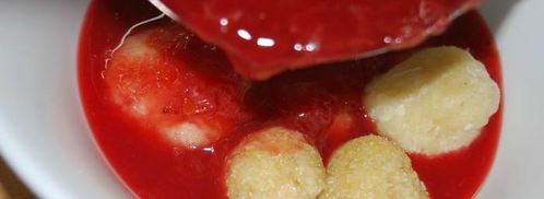 фруктовый суп с творожными шариками. Шаг 11