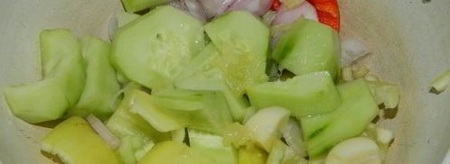 арбузный гаспачо в ледяной тарелке. Шаг 10