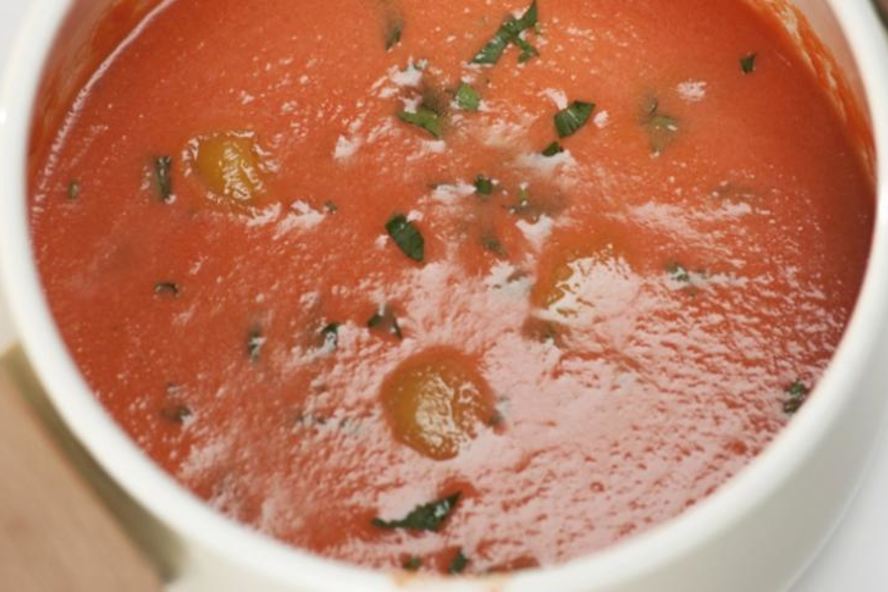Рецепт гаспачо с апельсиновым льдом