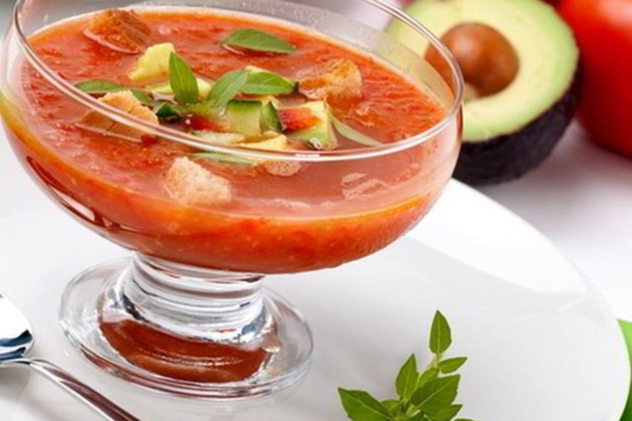 Рецепт гаспачо с авокадо