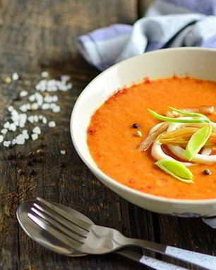 Гаспачо с кальмаром