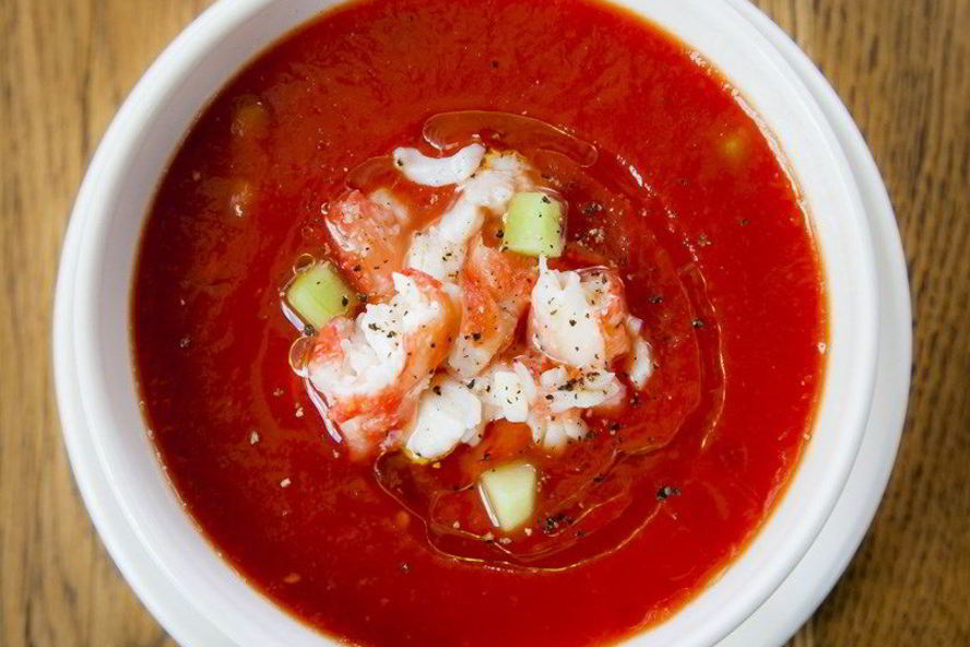 Рецепт гаспачо с камчатским крабом