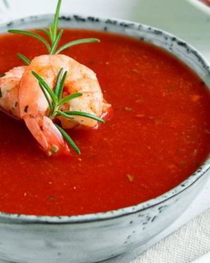 Гаспачо с креветками