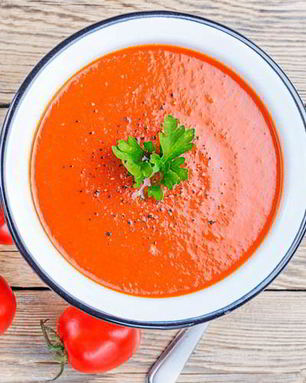 Гаспачо с медом и авокадо