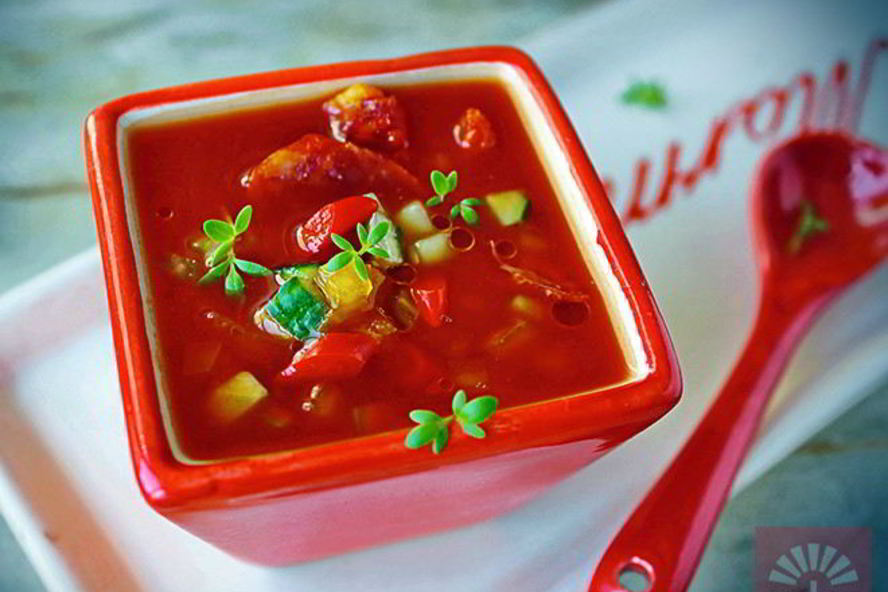 Рецепт гаспачо — томатного льда и пламень