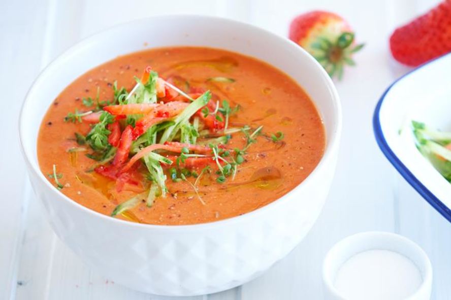 Рецепт клубничного гаспачо