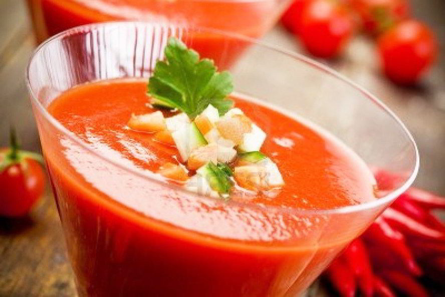 Рецепт летнего свежего гаспачо