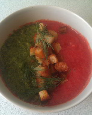 Разноцветный гаспачо