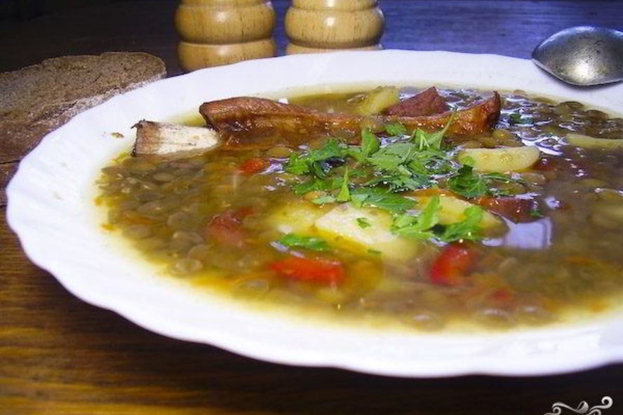 Рецепт чечевично-горохового суп