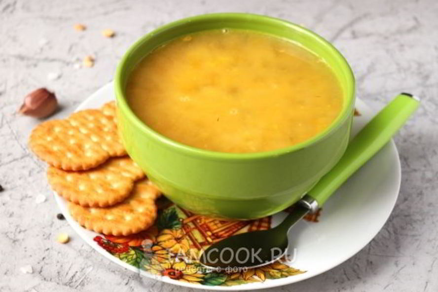 Рецепт горохового супа без мяса