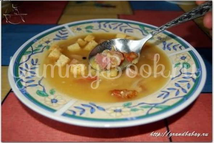 Рецепт горохового супа без прикрас