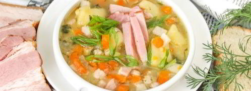 гороховый суп с копченой грудинкой. Шаг 12