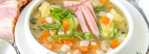 гороховый суп с копченой грудинкой. Шаг 13