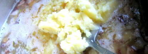 гороховый суп с копченостями и тыквой. Шаг 19